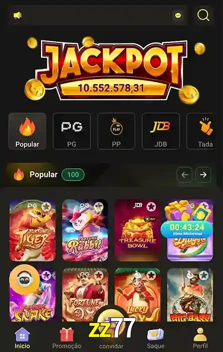 Promoções Especiais no zz77 App